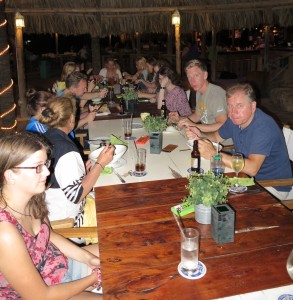 Gemeinsames Abendessen nach der Zertifikatsübergabe des SI 3a/b